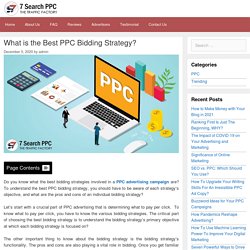 What Is The Best PPC Bidding Strategy? - 7Search PPC