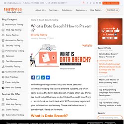 What is Data Breach? How to Prevent Data Breach? - Testbytes
