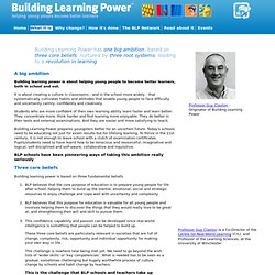 What it is - Building Learning Power