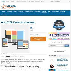 What BYOD Means for e-Learning