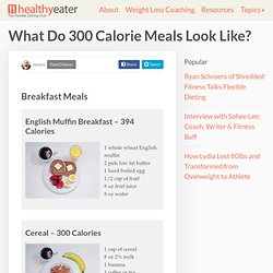 What Do 300 Calorie Meals Look Like?