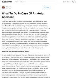 What To Do In Case Of An Auto Accident