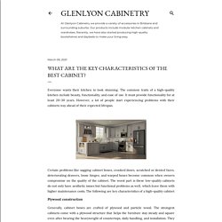 What Are the Key Characteristics of the Best Cabinet?