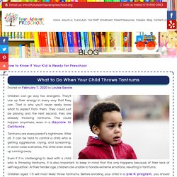 What to Do When Your Child Throws Tantrums