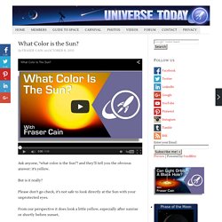 What Color is the Sun?