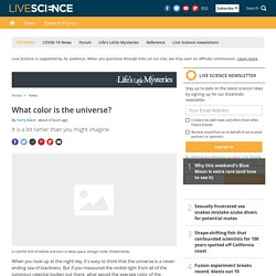 What color is the universe?