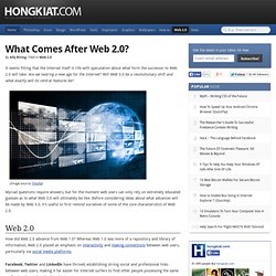 What Comes After Web 2.0?