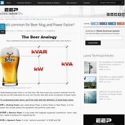 What's common for Beer Mug and Power Factor?