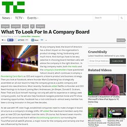 What To Look For In A Company Board