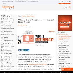 What is Data Breach? How to Prevent Data Breach