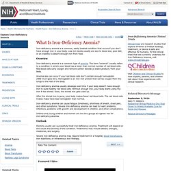 What Is Iron-Deficiency Anemia? - NHLBI, NIH