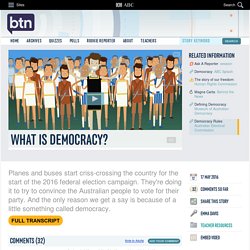 What is Democracy?: 17/05/2016, Behind the News