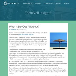 Article info : What Is DevOps All About?