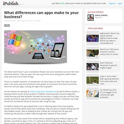 What differences can apps make to your business?