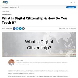 What Is Digital Citizenship & How Do You Teach It?