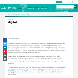 What is digital? - Definition from WhatIs.com