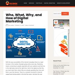 Who, What, Why, and How of Digital Marketing by OCSBOX