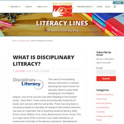 What is Disciplinary Literacy? - Keys to Literacy