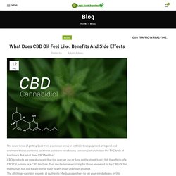 What Does CBD Oil Feel Like: Benefits And Side Effects