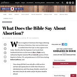What Does the Bible Say About Abortion?