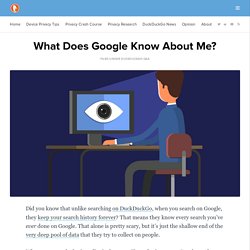 What Does Google Know About Me?
