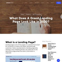 What Does A Great Landing Page Look Like in 2020?