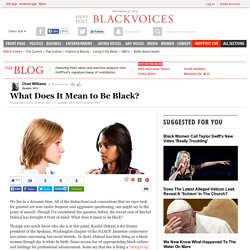 What Does It Mean to Be Black? 