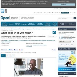 BBC/OU Open2.net - The Virtual Revolution - What does Web 2.0 mean?