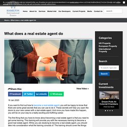 What does a real estate agent do