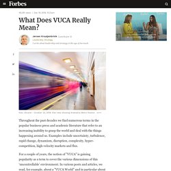 What Does VUCA Really Mean?