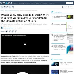 What is Li-Fi? How does it work? Wi-Fi vs Li-Fi: the definition of Li-Fi