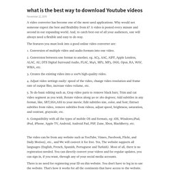 what is the best way to download Youtube videos
