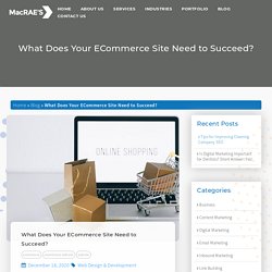 What Does Your ECommerce Site Need to Succeed?