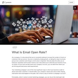 What Is Email Open Rate?: gratesbb