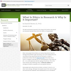 What is Ethics in Research & Why is it Important?