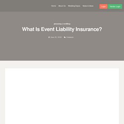 What Is Event Liability Insurance? - CCB