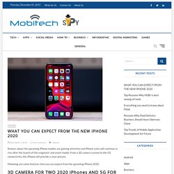 WHAT YOU CAN EXPECT FROM THE NEW IPHONE 2020 – MobiTechSpy