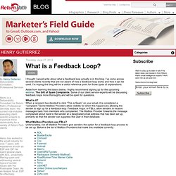What is a Feedback Loop?