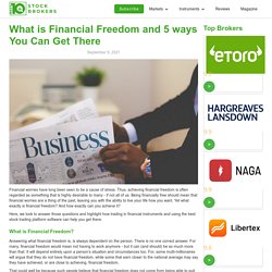 What is Financial Freedom?