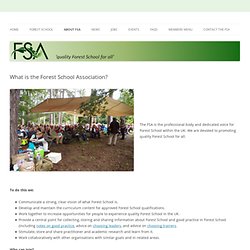 What is the Forest School Association?