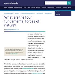 Fundamental forces of nature - How stuff works