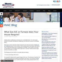 What Size A/C or Furnace does Your House Require?