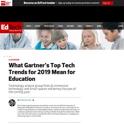 What Gartner’s Top Tech Trends for 2019 Mean for Education