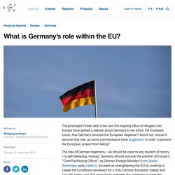 What is Germany’s role within the EU?
