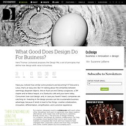 What Good Does Design Do For Business?