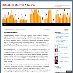 Reflections of a Type-A Teacher