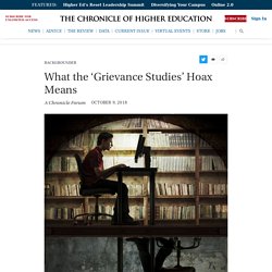 What the ‘Grievance Studies’ Hoax Means