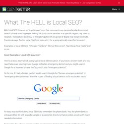 What The HELL is Local SEO?