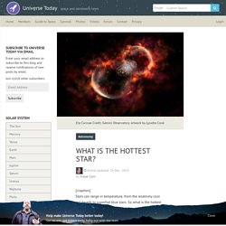 What is the Hottest Star? - Universe Today