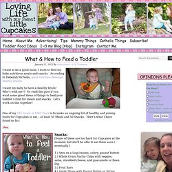 What & How to Feed a Toddler